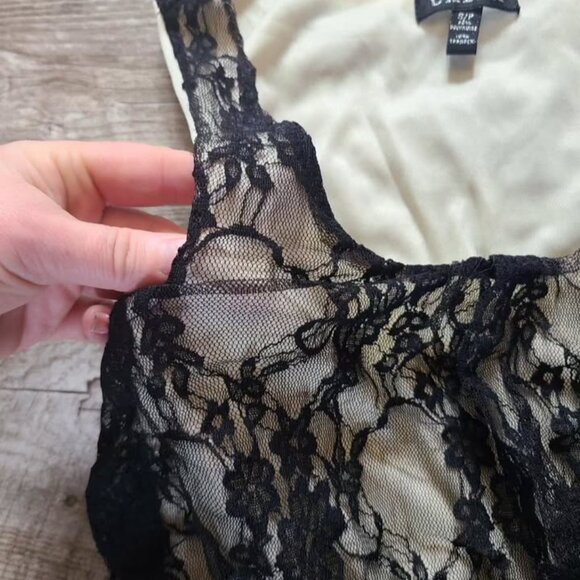 Adorable black lace dress. Nude lining. - Picture 2 of 6